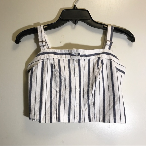 Brandy Melville Tops - brandy melville striped button astrid crop top